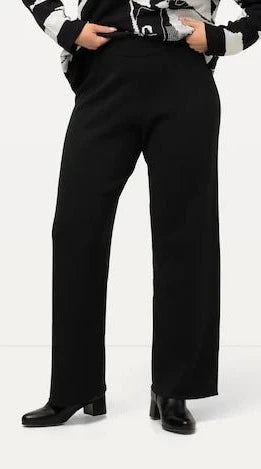 KNIT TROUSERS - Black
