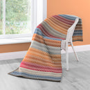 Cotton Rich Throw - Diamond Stripe 140 x 180