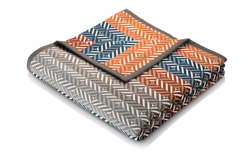 Cotton Rich Throw - Diamond Stripe 140 x 180