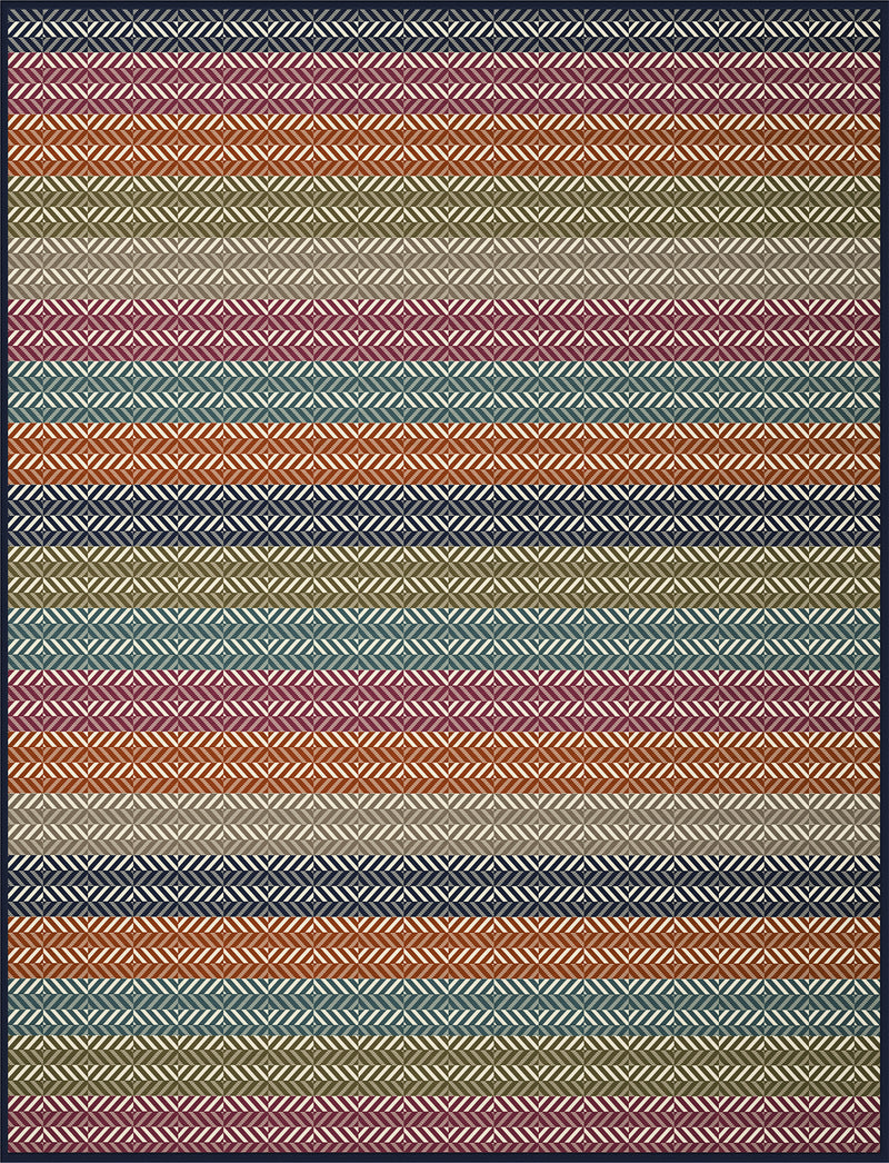 Cotton Rich Throw - Diamond Stripe 140 x 180