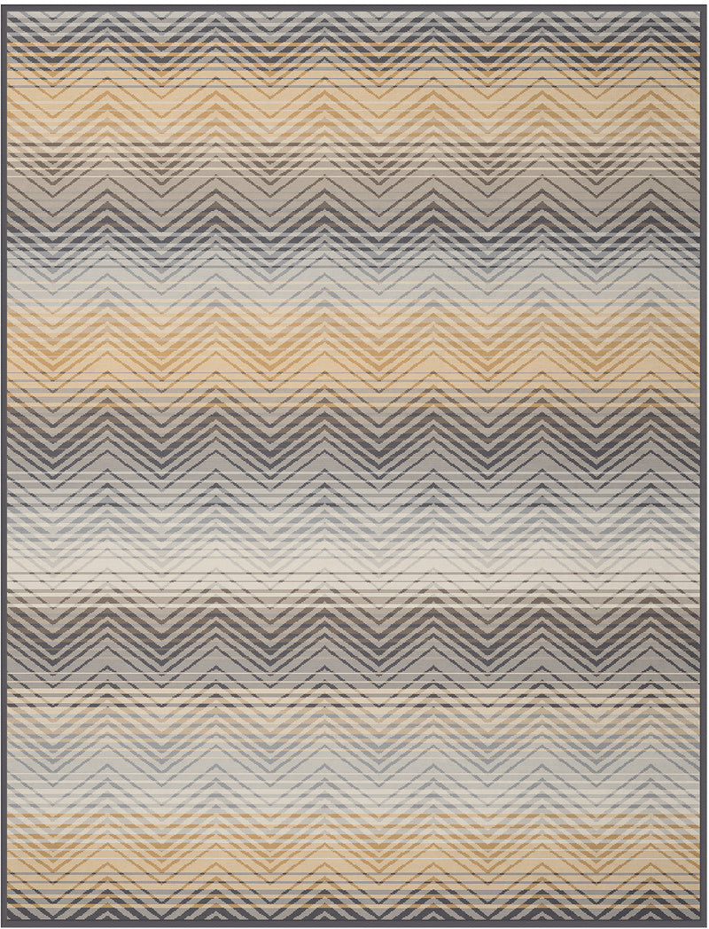 Cotton Rich Throw - Zig Zag Natural 140 x 180