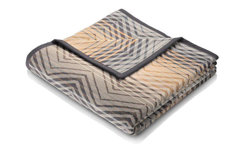 Cotton Rich Throw - Zig Zag Natural 140 x 180