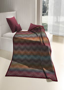 Cotton Rich Throw - Zig Zag Red 140 x 180