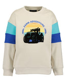 Round Neck Sweatshirt - Pebble