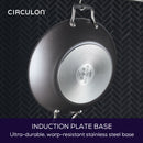 ScratchDefense 26cm Chef's Pan & Lid with Helper Handle