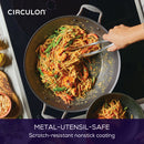 ScratchDefense Wok & Stainless Steel Lid - 36cm