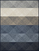 Cotton Rich Cross Hatch Blue Throw 140x180