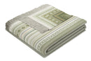 Cotton Rich Kian Green Stripe Throw - 140x180
