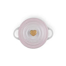 Petite Casserole with Gold Heart - Shell Pink