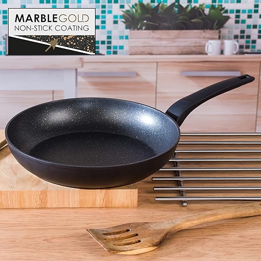 28cm Non-Stick Marble Gold Frypan