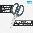 Gripz 21cm Serrated Kitchen Shears - Graphite