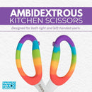 Gripz 24cm Household Scissors - Rainbow
