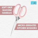 Gripz 21cm Serrated Shears - Cherry Blossom