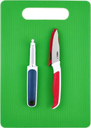 3 Piece Chopping Board & Knife Set