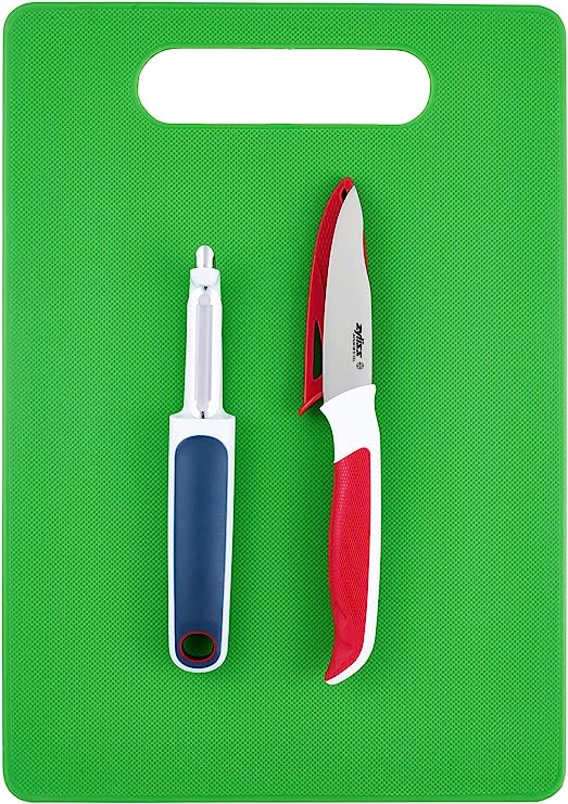 3 Piece Chopping Board & Knife Set