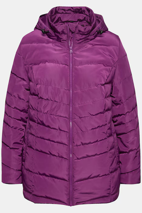 PURPLE QUILTED COAT - Purple