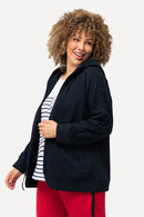 TIE SLEEVE HOODIE - Navy