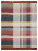 Cotton Rich Panel Check Throw 140 X 180CM - Bordeaux