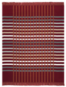 Cotton Rich Border Check Throw 140 X 180CM - Bordeaux