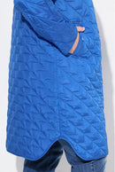HYPRAR QUILTED HOODED COAT - Blue