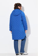 HYPRAR QUILTED HOODED COAT - Blue