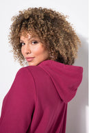 ROCK SEQUINED HOODY - Mahogany