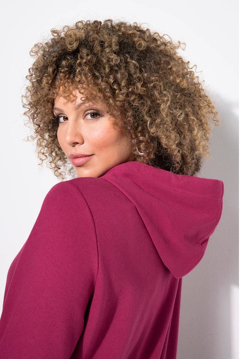 ROCK SEQUINED HOODY - Mahogany