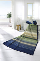 Ombre Stripe Throw 140X180 - Green