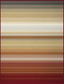 Ombre Stripe Throw 140X180 - Terracotta