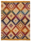 Ikat Diamond Throw 140X180 - Multi