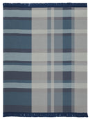 Oversized Check Throw - 140X180 - Blue