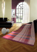 Oversized Check Throw 140X180 - Plum