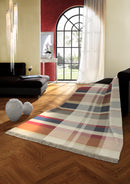 Oversized Check Throw 140X180 - Natural