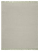 Texture Semi Plain Throw - Green