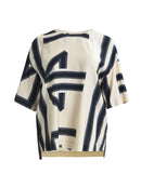 STRIPE TUNIC - Beige/black