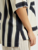 STRIPE TUNIC - Beige/black