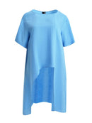 BLUE LONG BACK TUNIC - Blue