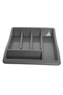 Plastic Cutlery Tray - Silver