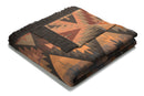 Unique Home Ikat Diamond Throw - Orange 140 x 180
