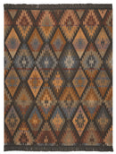 Unique Home Ikat Diamond Throw - Orange 140 x 180