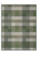 Unique Home Herringbone Throw - Green 140 x 180