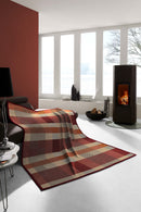 Unique Home Herringbone Throw - Red 140 x 180
