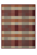 Unique Home Herringbone Throw - Red 140 x 180