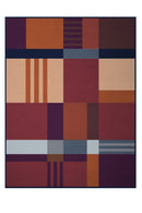Unique Home Patchwork Throw - Red 140 x 180