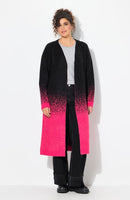GRADIENT CARDIGAN - Pink/black
