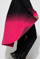 GRADIENT CARDIGAN - Pink/black