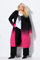 GRADIENT CARDIGAN - Pink/black