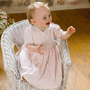 Rosebud Embroidery Dress - Pale Pink