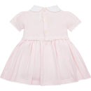 Rosebud Embroidery Dress - Pale Pink