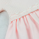 Rosebud Embroidery Dress - Pale Pink